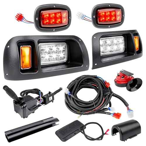 Led Headlight Tail Light Kit Compatible With Club Car Ds 1993-Up Golf Carts