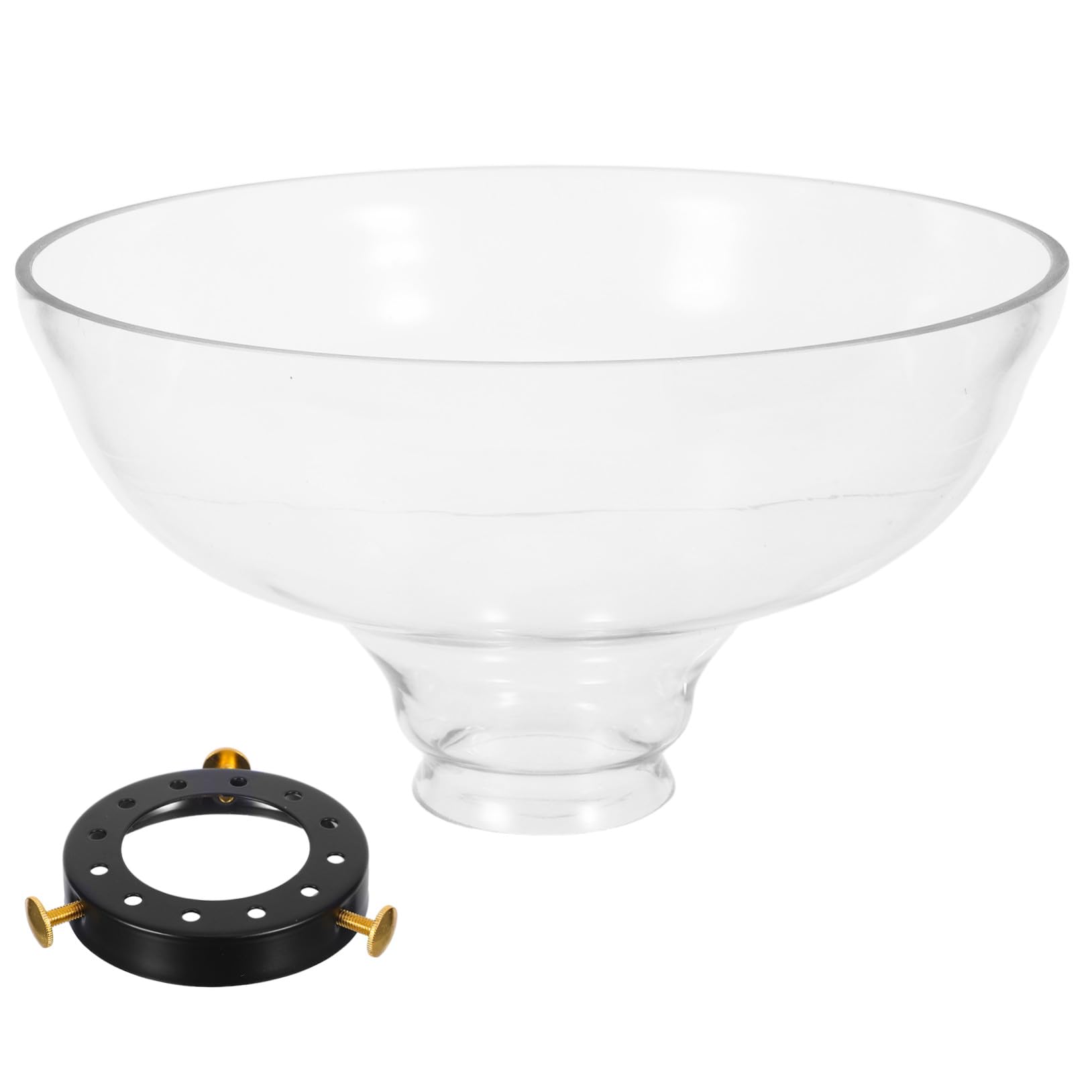 GLEAVI Pantalla de Vidrio Resistente Altas Temperaturas Embudo de Vidrio Soplado Mano para Luces Colgantes Candelabros Apliques de Pared