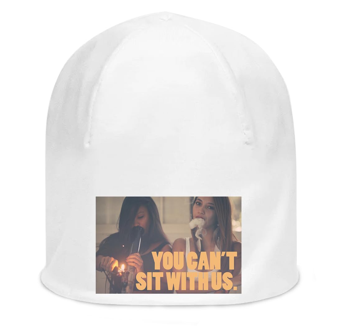 Bonnet fin en coton blanc extensible qui ne serre pas la tête