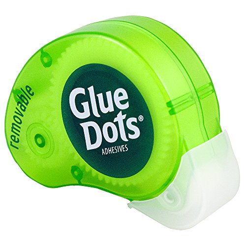 Glue Dots Removable Dot N' Go Dispensers, Set of 6 Complete Dispensers, Each with 200 (.375 Inch) Removable Adhesive Dots, 1200 Dots/Pack (03670-AMZ) - Thumbnail 5