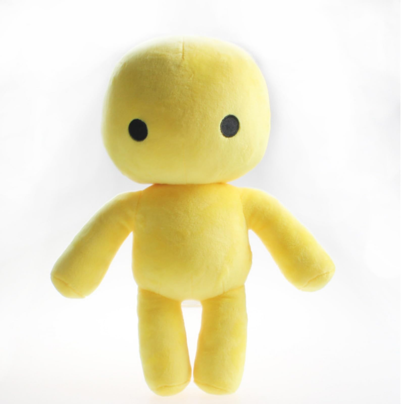 OUKEYI Wobbly Life Plush, Game Character Yellow Man and Figure Throw Pillows for Home Decor for Game Fans (Yellow)