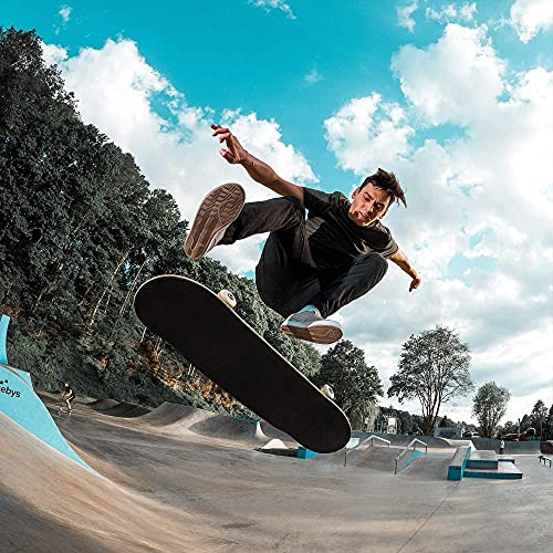 Skateboard, compleet board 31 X 8 inch Skateboards met dubbele kick, Abec-11 kogellagers, 7-laags esdoornhout Longboard… - Afbeelding 8