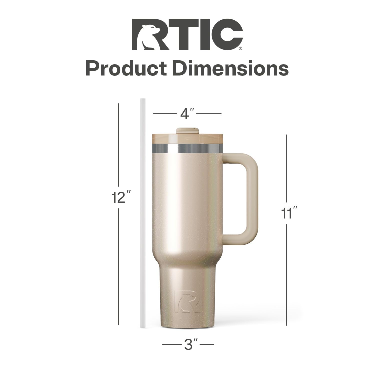 Amazon.com: RTIC 40 oz Road Trip Tumbler Double-Walled Cermaic