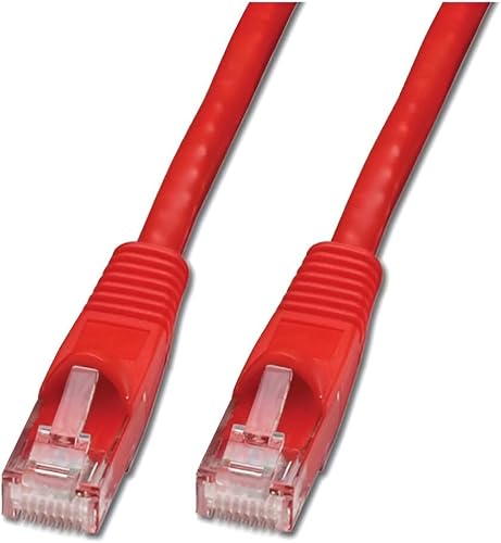CAT5E Moulded Flylead Network Cable, 20 Meter Length, Red