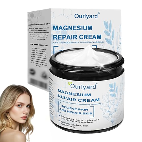 Magnesium Skin Repair Cream 2025 New Skin Treatment Cream Effectively improves skin texture and reduces blemishes (1PC)