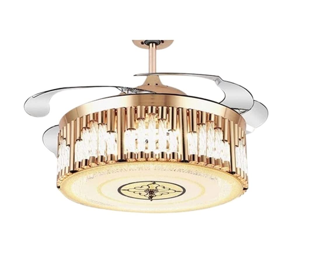 Ventilateur de plafond avec lampe LED télécommandée pour bureau