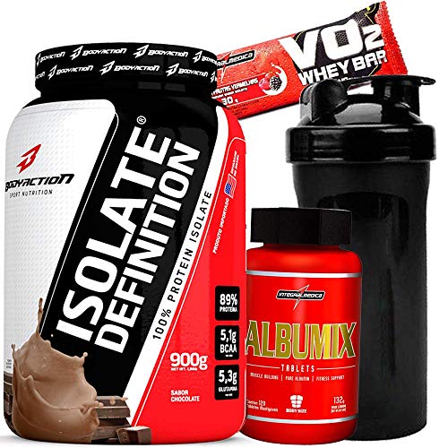 Whey/wey Protein Isolado Sem Lactose 900g + Albumina 120 Capsulas - Baunilha