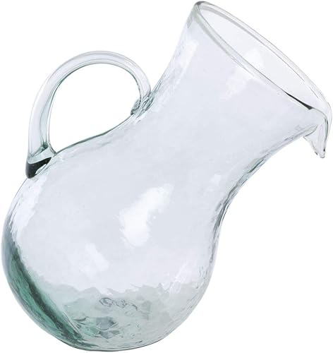 KALALOU CV5608 - Jarra inclinada de vidrio pequeña, tamaño único, verde