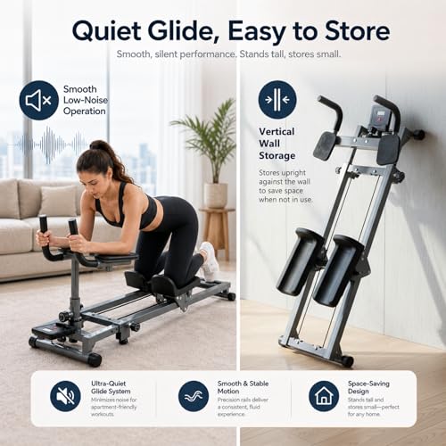 Image of Spine Twist and Stretch Trainer, Multifunctional Twist Machine with an LED Counter, Home Crawling Machine for Core, Abdominal, Waist and full body workout