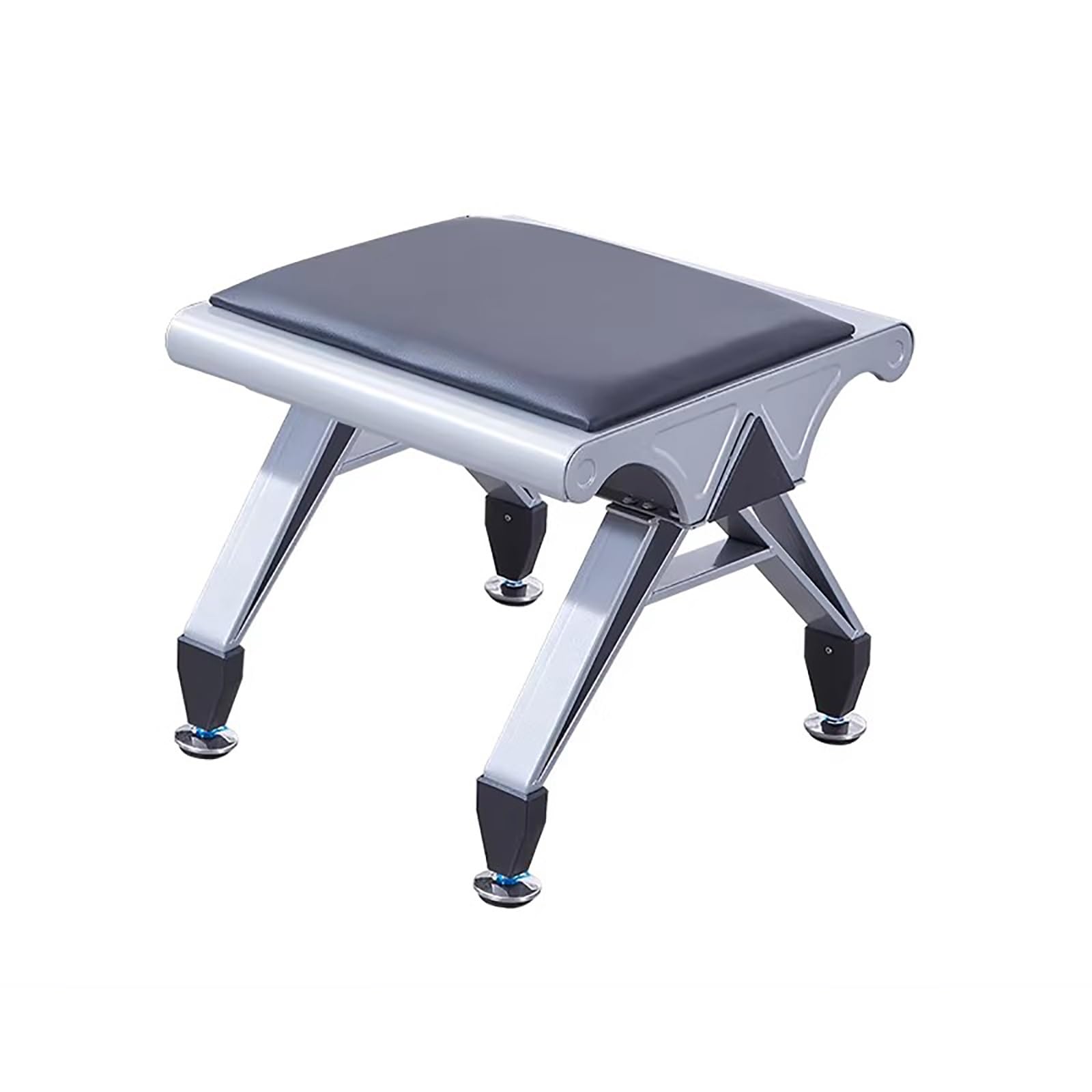 SGKOMN PU Leather Waiting Room Bench - Comfortable Office Guest Seating for Clinics, Airports, Banks & Hospitals - Durable Reception Chair for Visitors, Black-49 * 50 * 41cm/20 * 20 * 16in