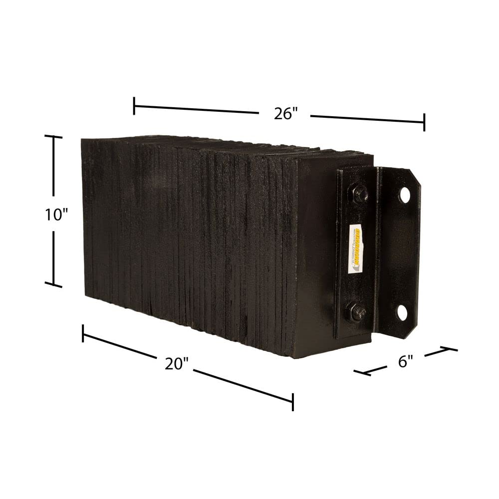 Guardian Laminated Rubber Bumper for Truck Loading Dock Protection, 24