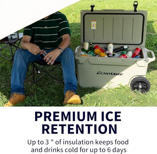 Image of EchoSmile 25 /30 /35 /40 /60 /75 Quart Rotomolded Cooler, Built to Stand up to The Rigors of The Journey