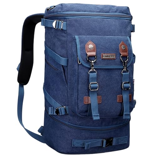 Image of WITZMAN Travel Backpack for Men Canvas Backpack Large Convertible Carry on Luggage Rucksack