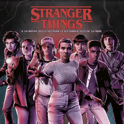 Calendario de pared 2025 de Netflix Stranger Things (francés bilingüe) (edición en inglés y francés)