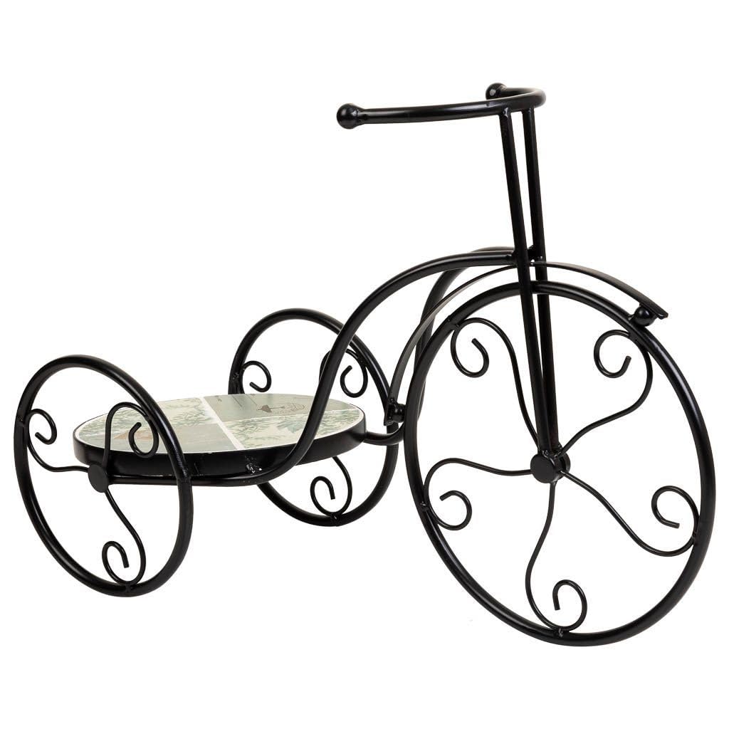 Soporte Bici De Mosaico Y Forja Negro