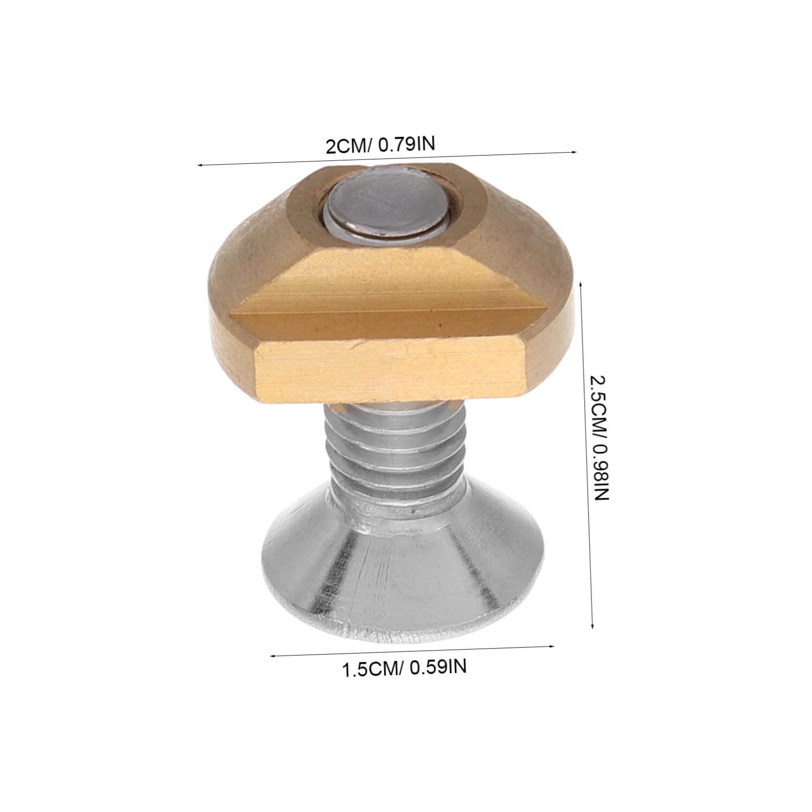 BESPORTBLE 4pcs Stainless Steel Set for Hydrofoil Marine Grade Brass Steel Easy Install for Surfing Supplies