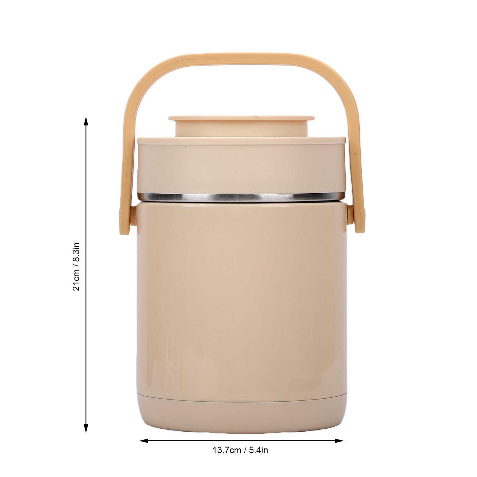 Scatola Pranzo Riscaldata USB in Acciaio Inox 1.6L, Contenitore Elettrico