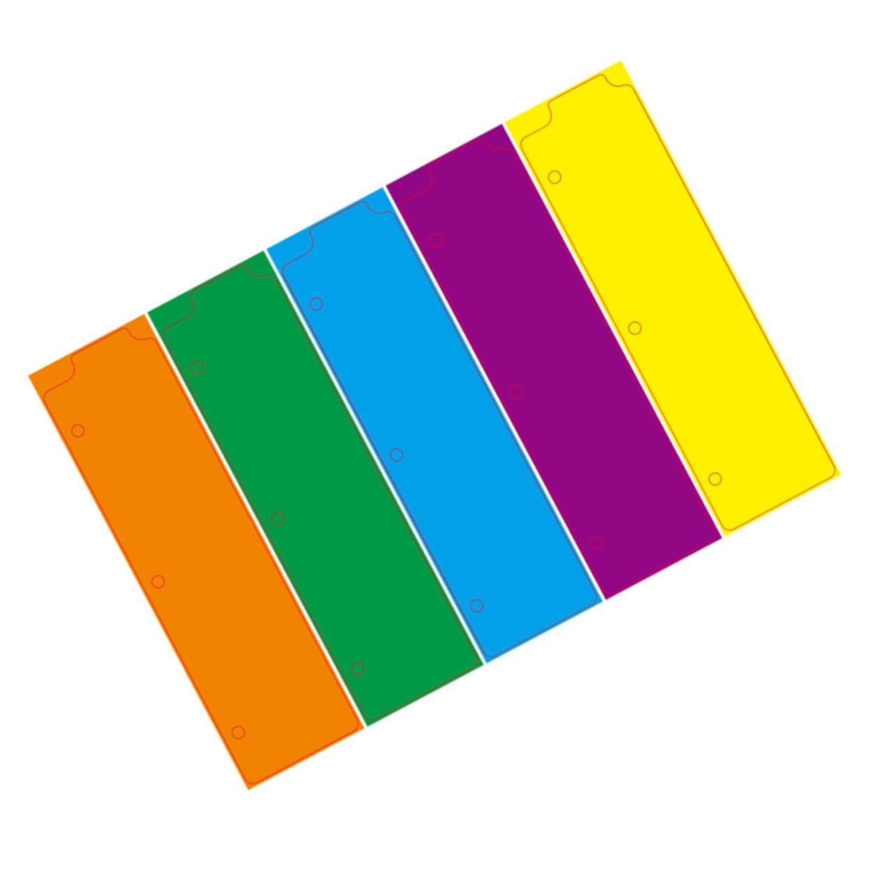 Operitacx 60piezas Separadores De Páginas Para Cuadernos De Anillas De Divisores Para Organización De Compatible Cuadernos Coloridos y Escriturables
