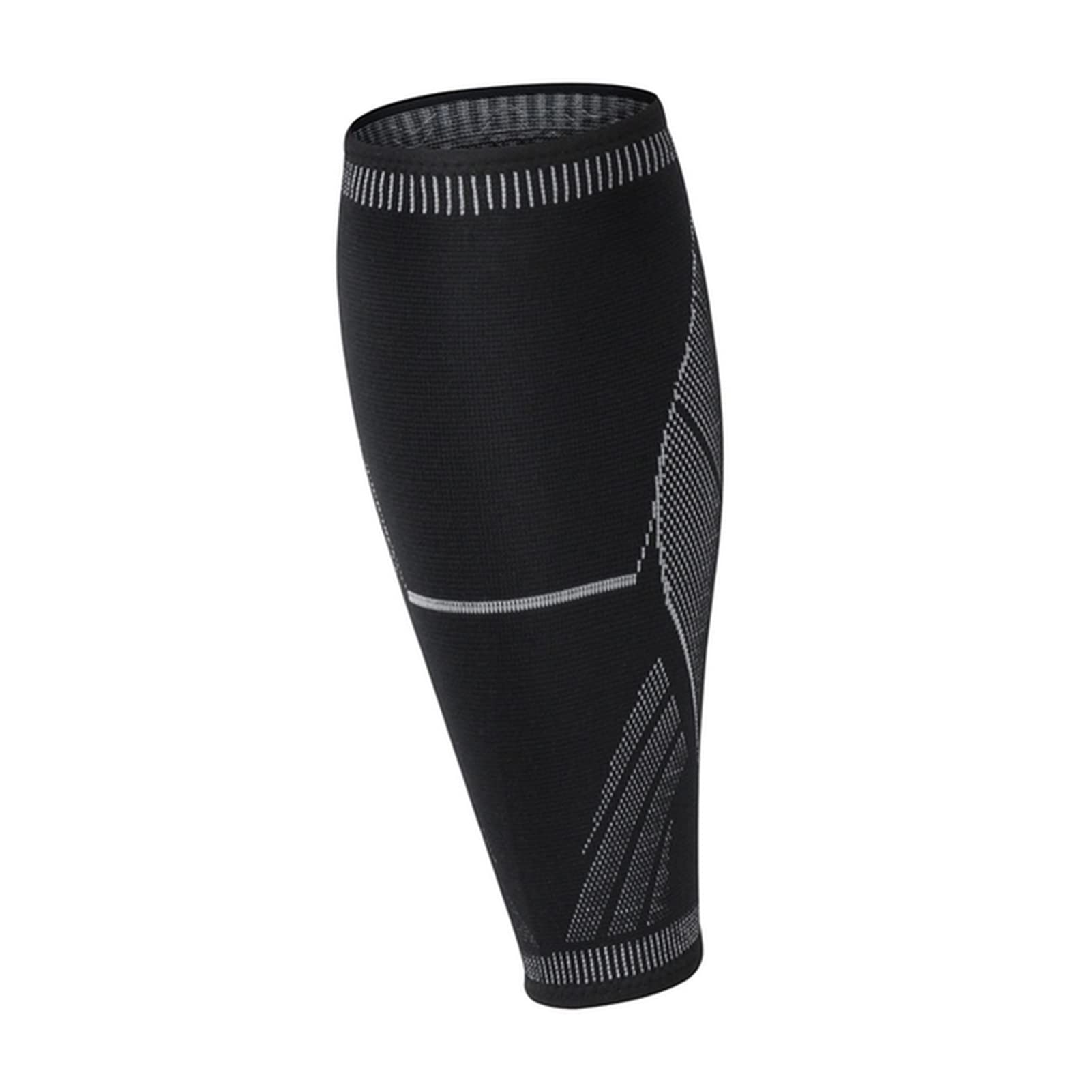 Jambières de Compression, 1 pièce de Protection antidérapante en Tricot for Le Bas la Jambe, Manchon Compression for Chaussettes Football et Basket-Ball(Noir,XL)