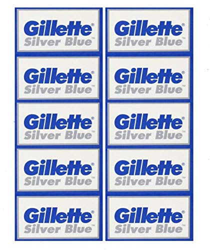 Recopilación de Cuchillas - 5 favoritos. 44 50 Silver Blue Double Edge Razor Blades Made in Russia
