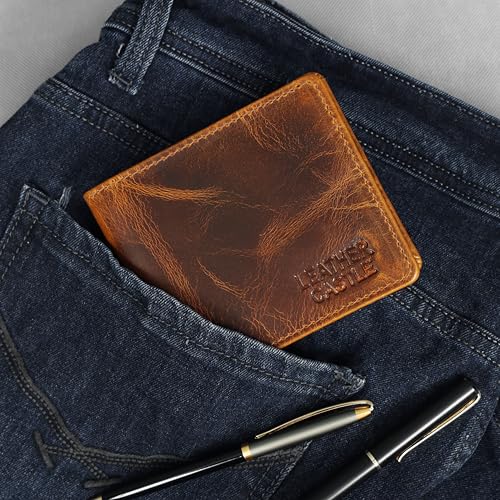 Men's Bifold Wallet – Genuine Leather Slim Wallet for Men, 1 Cash Compartments, 7 Card Slots & Coin Pocket – Stylish, Durable & Lightweight Men's Wallet3