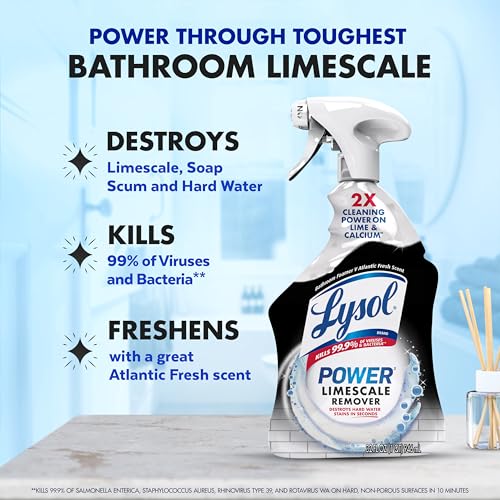 Lysol Power Limescale Removing Bathroom Cleaner Spray, 32 oz - image 2