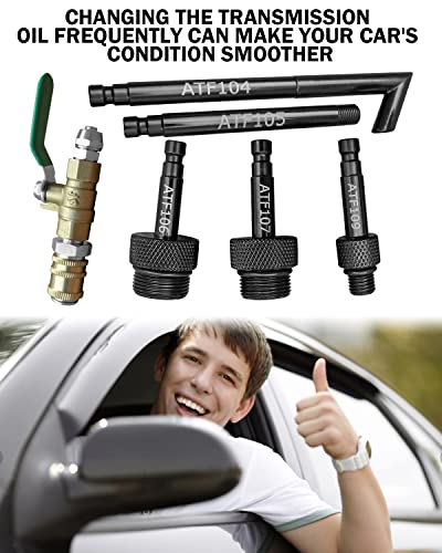 Image of Transmission Fluid Oil Filling Filler Adapter Tool and Metal Dispenser with Shut Off Valve Fit for VW Audi 09G 01J 722.9 ATF CVT DSG Benz 722.9