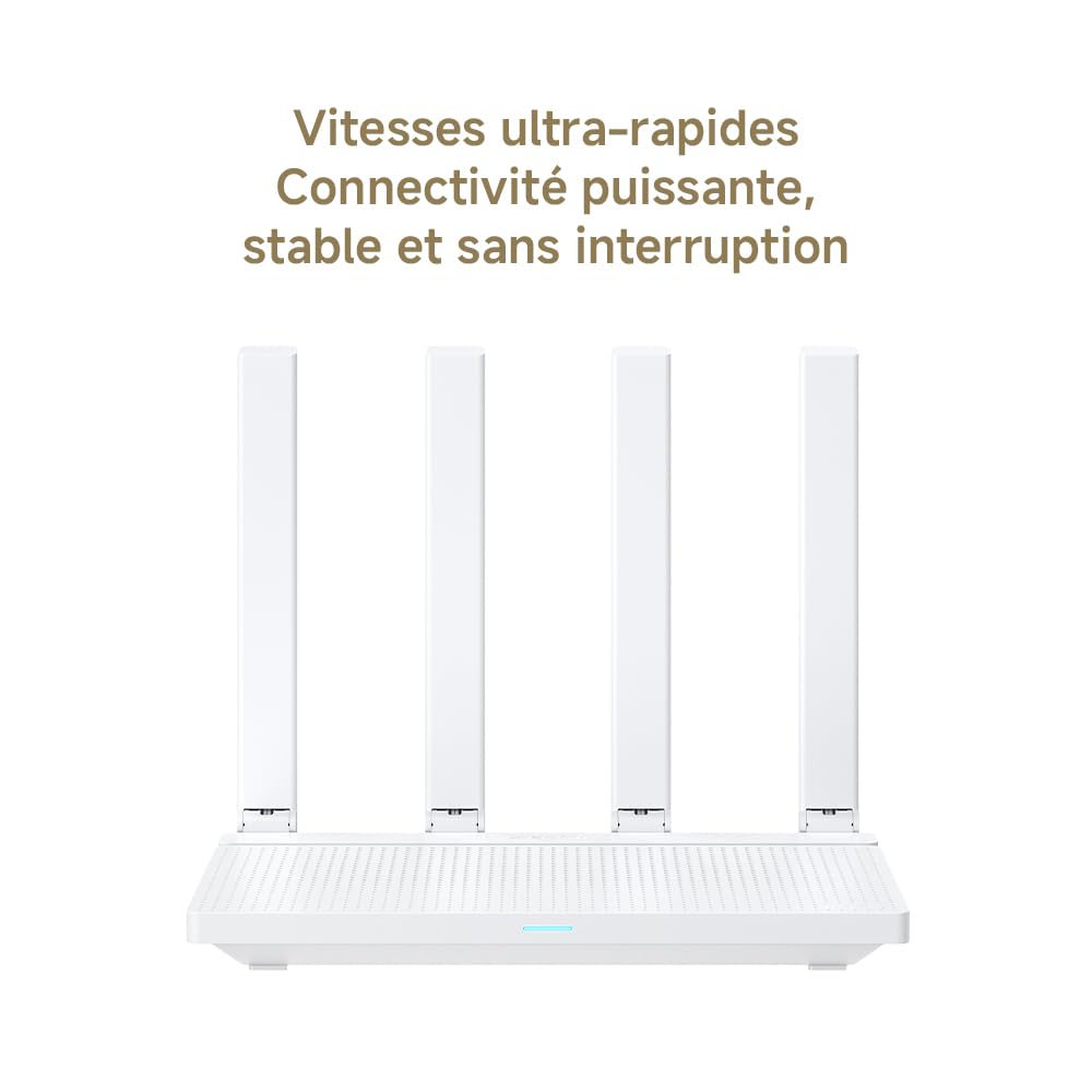 Xiaomi Routeur WiFi6 AX3000 - Port Gigabit, Système Mesh | Performance WiFi Haute Vitesse