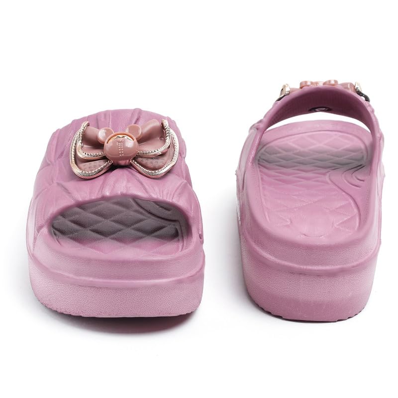 Image of Richmen Women's EVA Sliders Slippers | Lightweight Anti-Slip Soft Cushioned Bathroom & Home Slides | Stylish Design Comfortable Indoor Outdoor Flip Flops for Ladies