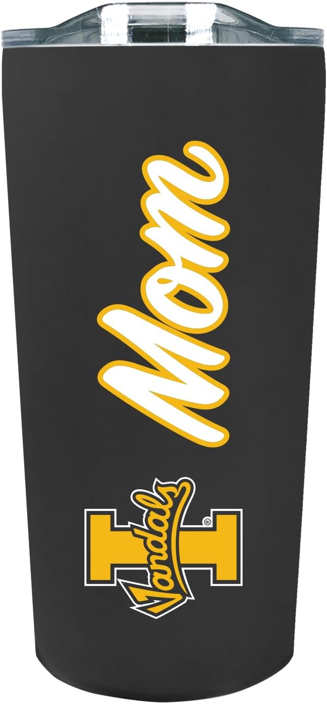 The Fanatic Group Personalized University of Idaho Mom 18 oz. Double Walled Stainless Steel Soft Touch Tumbler - Black