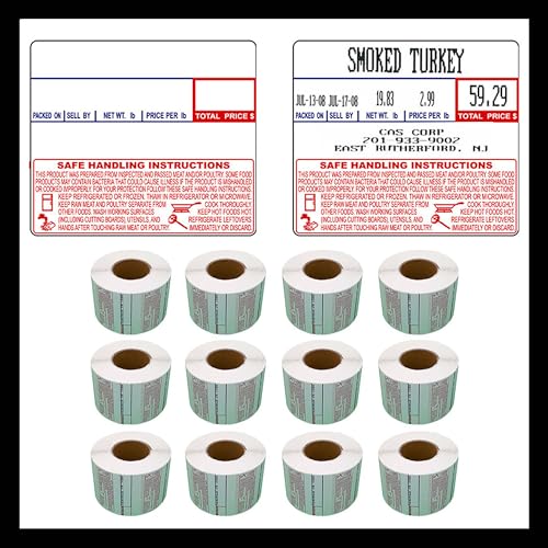 Étiquettes thermiques CAS LST-8030 pour balances LP-1000 et CL-5000