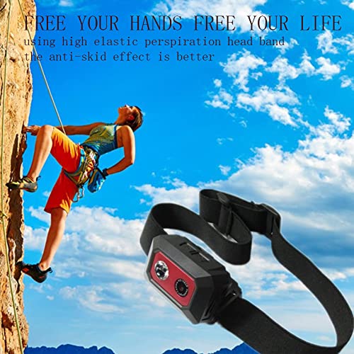 1080P Sports Camera with Night Vision, Head Mounted Actiong Camera for Outdoor Sports Traveling with SOS Emergency Lights - Image 3
