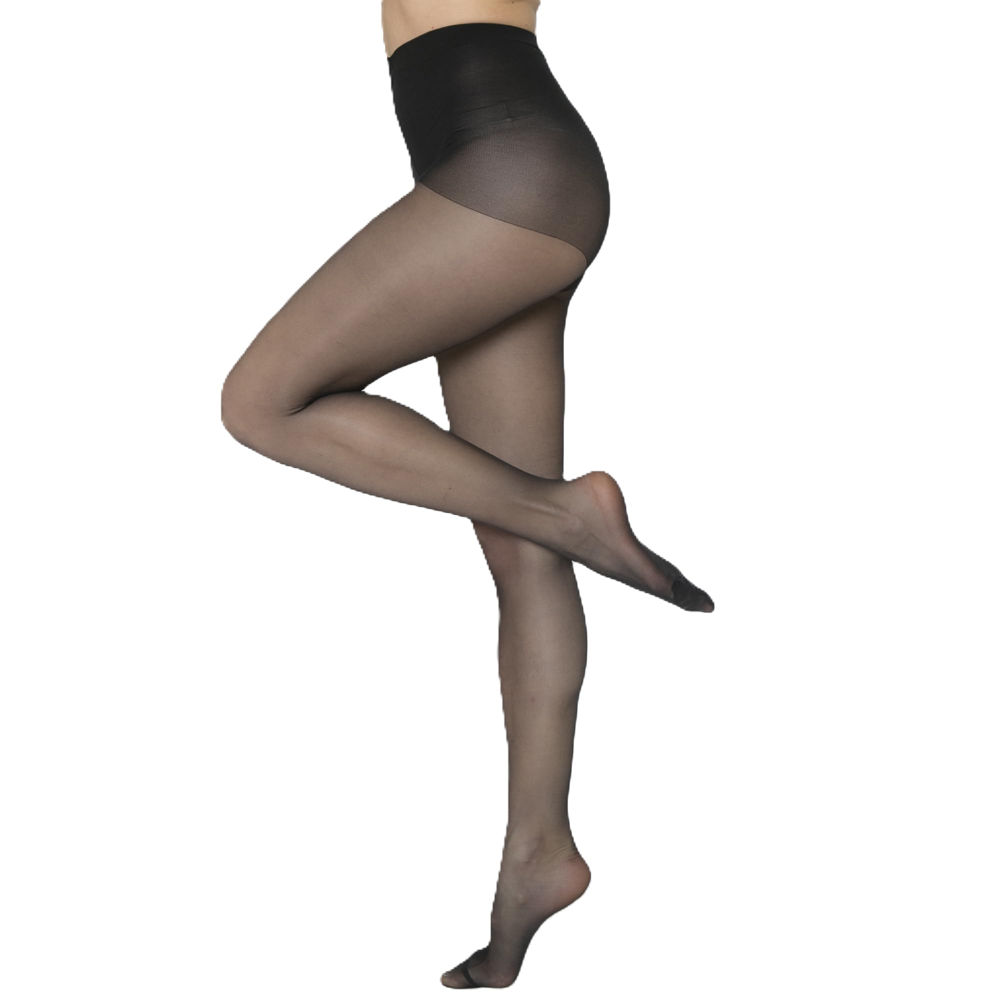 Andrea Bucci Semi Opaque Tights, 30 Denier, Slight Sheen (UK, Alpha, L, Regular, Regular, Black)