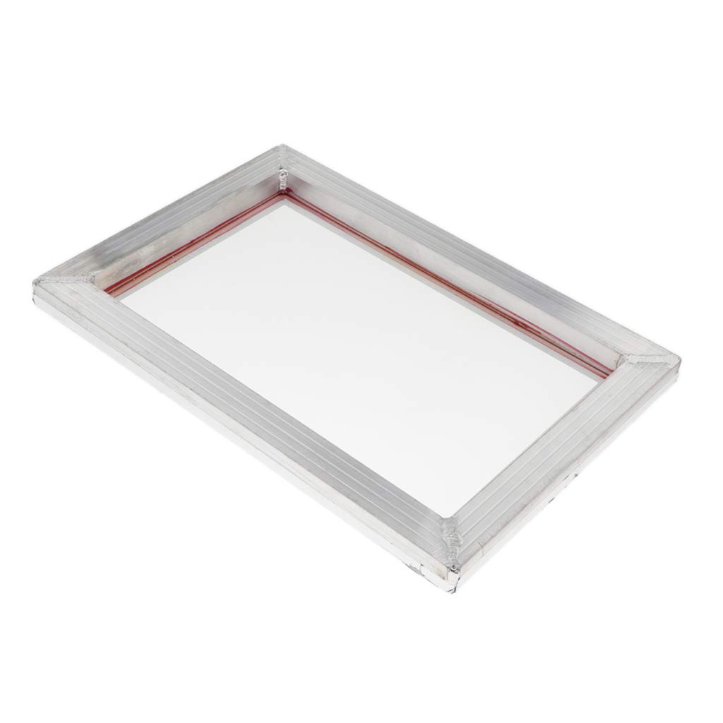 Milageto Ensemble de 1 Cadre de Sérigraphie Aluminium Maille Polyester Impression Soie 77/90/120, 31x41cm 77T