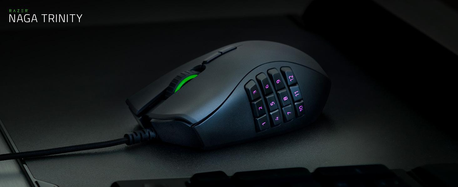 Razer Naga Trinity - MOBA/MMO Wired Gaming Mouse (3