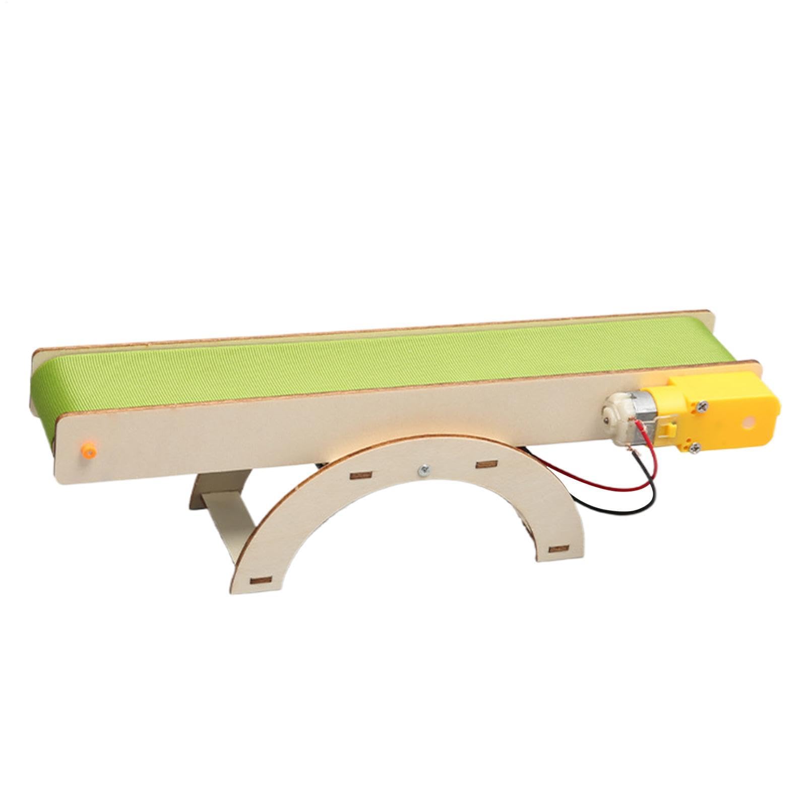 Electric Conveyor Model Kit - DIY STEM Science Experiment, Automatic Motorized Belt Assembly, Physics Learning Engineering Set, Educational Building Project, Fun School Lab | for Kids