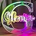 AMBMCCM Personalized Name Letter LED Lights, Custom Initials Neon Lights, Acrylic Mirror Neon Lights, Bedroom Wall Art Table Home Decor, Glowing Name Signs, Creative Birthday Gifts