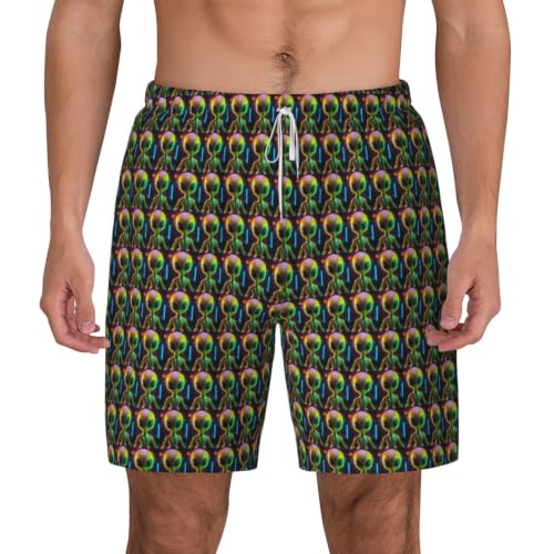 Short de bain homme respirant Alien Planet vêtement de plage