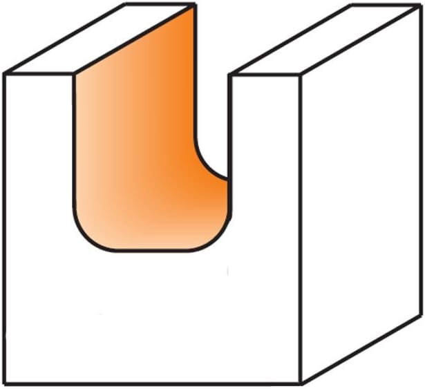 CMT 851.002.11 Bowl & Tray Bit, 1/4-Inch Shank, 3/4-Inch Diameter