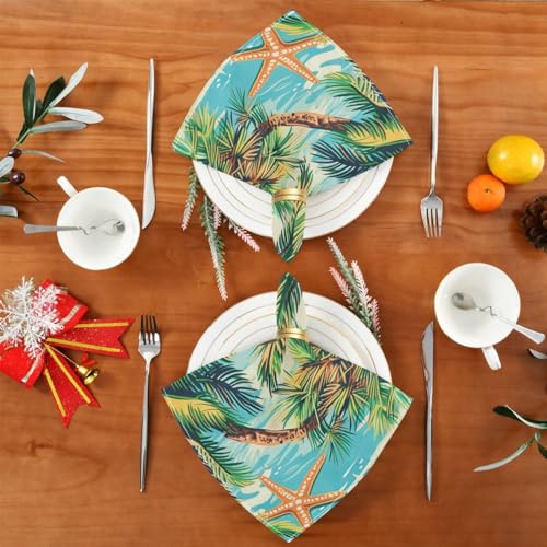 Set de 4 Servilletas de Tela Cuadradas Multicolor 20x20 in miniatura 4