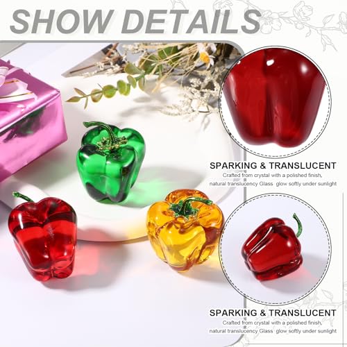 Figurine de piment rouge en verre miniature idée cadeau originale collection