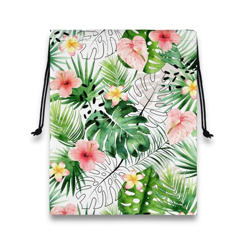 Image of Tropical Leaf Grip Bag Modern Adjustable Gymnastics Athlete Bag for Gym