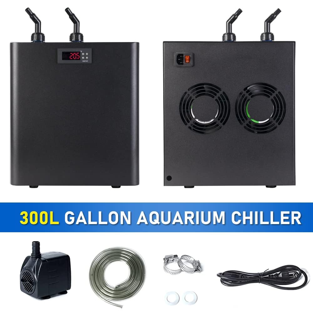 Refrigerador de acuario, enfriador de acuario, acuario, refrigerador, calefacción, máquina, sistema de enfriamiento de acuario para medusas-arrecifes de coral, camarones, plantas de agua