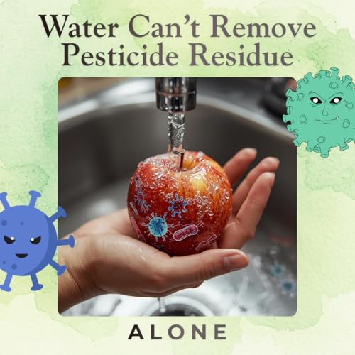 Image of Vegetable & Fruit Wash Liquid | Removes Pesticides, Bacteria & Dirt in 60 Seconds | Made with Edible Ingredients | Natural Produce Cleaner for Fruits, Salads & Vegetables | 400 ml