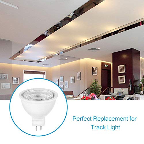 Edearkar Lâmpadas LED MR16 G5.3 branco quente 3000K holofote, não regulável, (6 pacotes) 5W, 110 V,