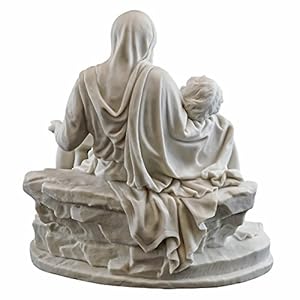 Top Collection La Pieta by Michelangelo Statue - Museum Grade Replica Sculpture in Premium Cold-Cast Marble White - 10-Inch Renaissance Replica Figurine Top Collection La Pieta by Michelangelo Statue Museum Grade Replica Sculpture in Premium Cold Cast Marble White 10 Inch Renaissance Replica Figurine