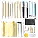 NAEBRO T?pferwerkzeug 42 St¨¹ck Modelierwerkzeug Set Profi T?pfer Werkzeug, Clay Sculpting Ton Werkzeug mit Aufbewahrungstasche, T?pferwerkzeug f¨¹r DIY Kunsthandwerk Anf?nger T?pfer Ton Sculpting  günstig Kaufen-NAEBRO T?pferwerkzeug 42 St¨¹ck Modelierwerkzeug Set Profi T?pfer Werkzeug, Clay Sculpting Ton Werkzeug mit Aufbewahrungstasche, T?pferwerkzeug f¨¹r DIY Kunsthandwerk Anf?nger T?pfer