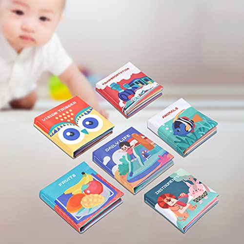 NC Zachte babyboeken Doek boekenset, baby's eerste zachte gekreukte boeken Vroeg leren Educatief speelgoed voor baby's… - Image 7