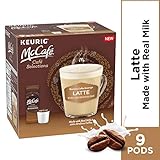 McCafé Cafe Selections Latte K-Cup Coffee Pods & Froth Packets (9 Pods and Packets)