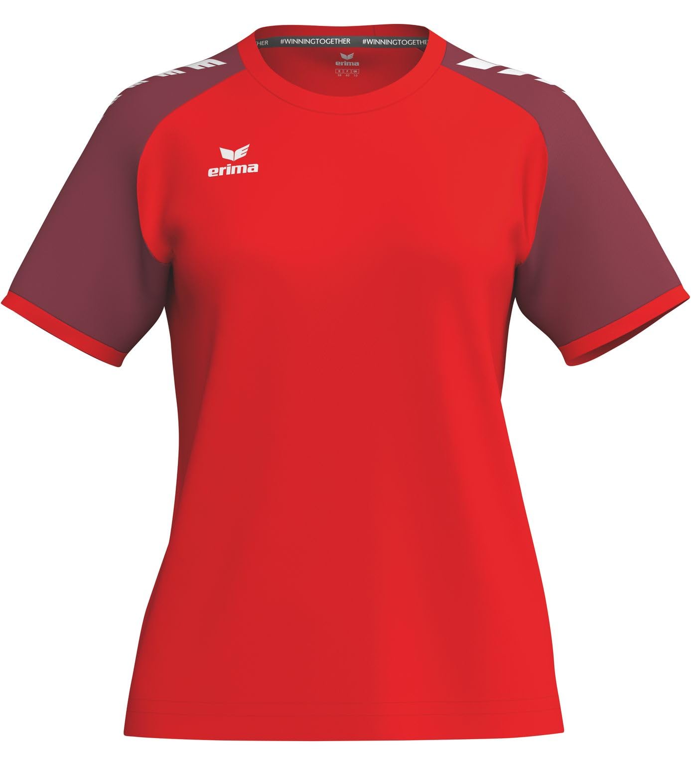 Erima Women's Wings Jersey (3132610) Red/Bordeaux, 44